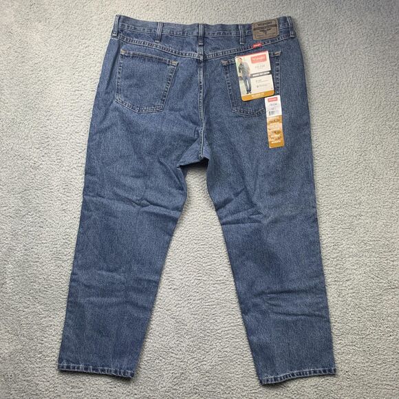 Wrangler Five Star Premium Jeans Mens 42x30 Blue Relaxed Fit Denim NWT - Picture 1 of 12